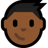 Boy: Medium-Dark Skin Tone Emoji 👦🏾 image - Microsoft Windows 10 Segoe UI Emoji style