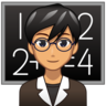 Man Teacher: Medium Skin Tone Emoji 👨🏽‍🏫 image - Emojidex style
