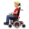 Man In Motorized Wheelchair: Medium-Light Skin Tone Emoji 👨🏼‍🦼 image - Apple style