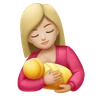 Breast-Feeding: Medium-Light Skin Tone Emoji 🤱🏼 image - Huawei Harmony OS style