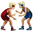 Men Wrestling: Medium-Light Skin Tone