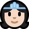 Princess: Light Skin Tone Emoji 👸🏻 image - Microsoft Windows 10 Segoe UI Emoji style