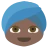 Person Wearing Turban: Dark Skin Tone