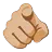 Index Pointing At The Viewer: Medium-Light Skin Tone