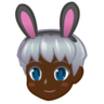 Men With Bunny Ears: Dark Skin Tone Emoji 👯🏿‍♂️ image - Emojidex style