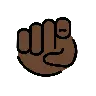 Index Pointing At The Viewer: Dark Skin Tone Emoji 🫵🏿 image - OpenMoji style