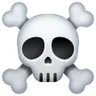 骷髅和交叉腿骨 Emoji ☠ image - Samsung style