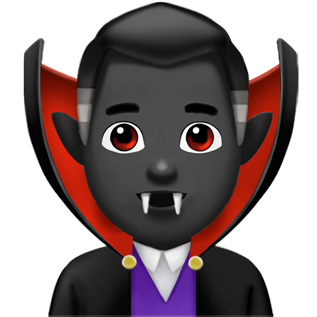 Man Vampire: Dark Skin Tone