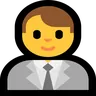 Man Office Worker Emoji 👨‍💼 image - Microsoft Windows 10 Segoe UI Emoji style
