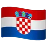 Flag: Croatia Emoji 🇭🇷 image - WhatsApp style