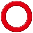 Hollow Red Circle