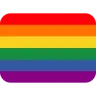 Rainbow Flag Emoji 🏳️‍🌈 image - Twitter / X (Twemoji) style
