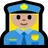 Woman Police Officer: Medium-Light Skin Tone