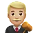Man Judge: Medium-Light Skin Tone
