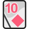 ダイヤモンドのトランプ10 🃊 image - EmojiTwo style