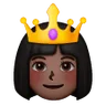 Princess: Dark Skin Tone Emoji 👸🏿 image - Samsung style