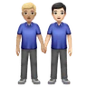 Men Holding Hands: Light Skin Tone Emoji 👬🏻 image - Huawei Harmony OS style
