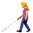 Woman With White Cane