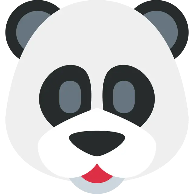 ใบหน้าหมีแพนด้า