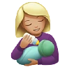 Woman Feeding Baby: Medium-Light Skin Tone Emoji 👩🏼‍🍼 image - Apple style