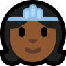 Princess: Medium-Dark Skin Tone Emoji 👸🏾 image - Microsoft Windows 10 Segoe UI Emoji style