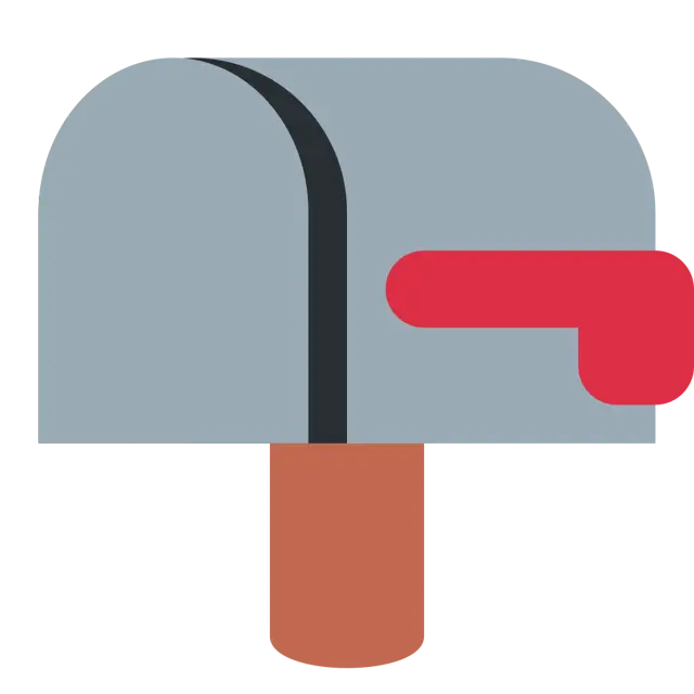 Closed Mailbox With Lowered Flag