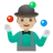 Man Juggling: Medium-Light Skin Tone