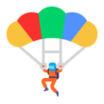 Paraşüt Emoji 🪂 image - Microsoft Classic 2D style