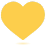 Cœur jaune Emoji 💛 image - Skype style