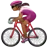 Woman Biking: Medium-Dark Skin Tone