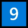 Keycap: 9 Emoji 9️⃣ image - Microsoft Windows 10 Segoe UI Emoji style
