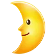 First Quarter Moon Face