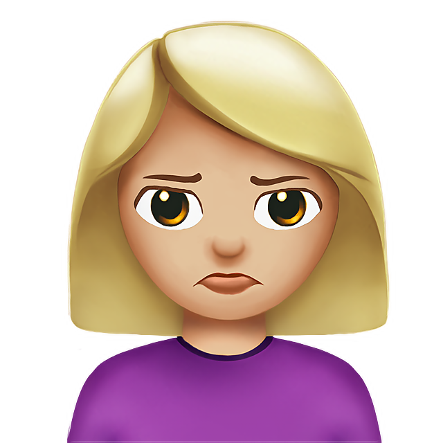 Woman Pouting: Medium-Light Skin Tone
