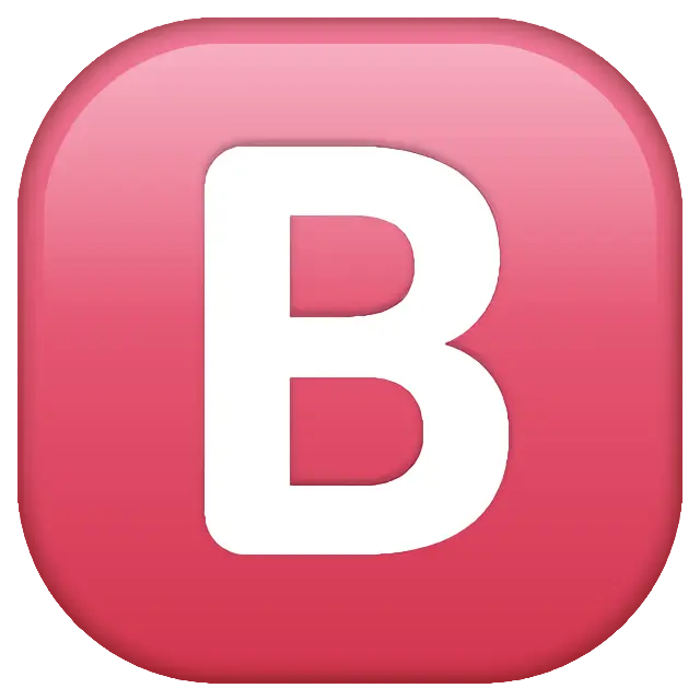 负平方拉丁大写字母B