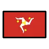 Flag: Isle Of Man Emoji 🇮🇲 image - OpenMoji style