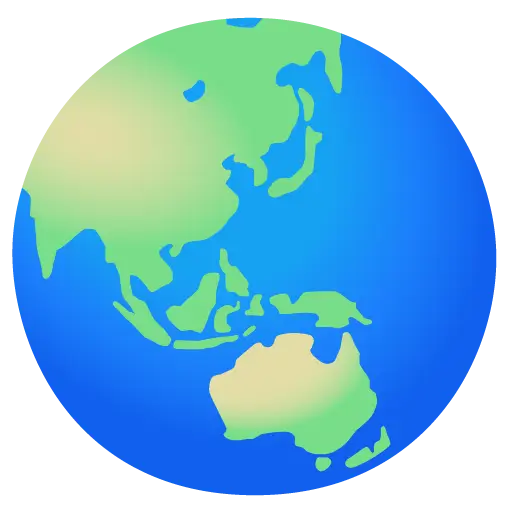 Globe Showing Asia-Australia
