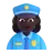 Woman Police Officer: Dark Skin Tone