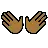 Open Hands: Medium-Dark Skin Tone