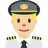 Man Pilot: Medium-Light Skin Tone