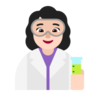 Woman Scientist: Light Skin Tone Emoji 👩🏻‍🔬 image - Microsoft Classic 2D style