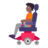 Person In Motorized Wheelchair: Medium-Dark Skin Tone
