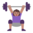 Woman Lifting Weights: Medium Skin Tone