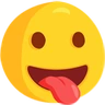 突き出した舌で顔をする Emoji 😛 image - Facebook Messenger (2016) style