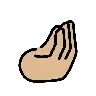 Pinched Fingers: Medium-Light Skin Tone Emoji 🤌🏼 image - OpenMoji style