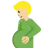 Pregnant Man: Medium-Light Skin Tone