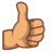 Thumbs Up: Medium Skin Tone