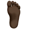 Foot: Dark Skin Tone Emoji 🦶🏿 image - Huawei Harmony OS style