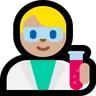 Man Scientist: Medium-Light Skin Tone Emoji 👨🏼‍🔬 image - Microsoft Windows 10 Segoe UI Emoji style