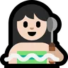 Person In Steamy Room: Light Skin Tone Emoji 🧖🏻 image - Microsoft Windows 10 Segoe UI Emoji style