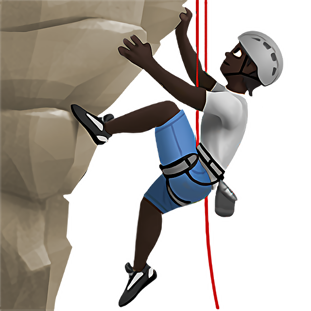 Person Climbing: Dark Skin Tone